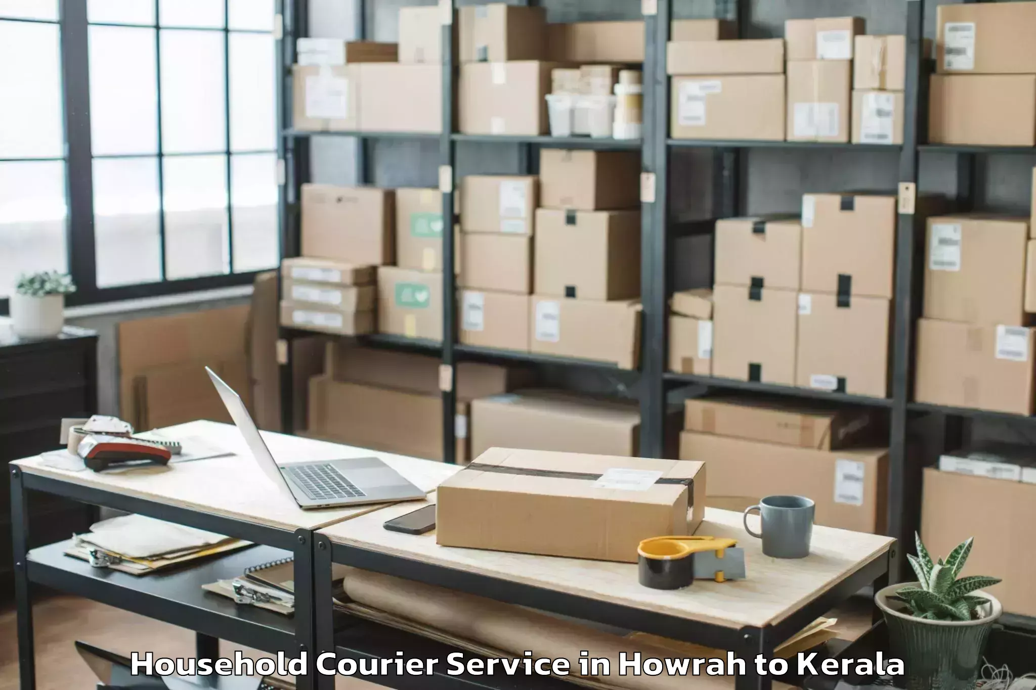 Book Howrah to Cochin Household Courier